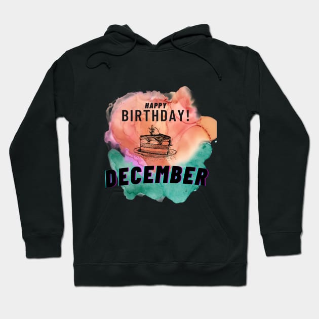 Birthday December #12 Hoodie by Butterfly Dira